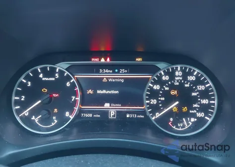 2022 Nissan Sentra Sr Xtronic Cvt из США, поврежденный, VIN 3N1AB8DV2NY224583